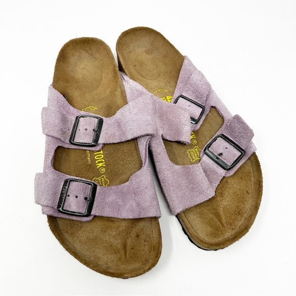 Birkenstock Shoes - Birkenstock Arizona Lavender Suede Size 42